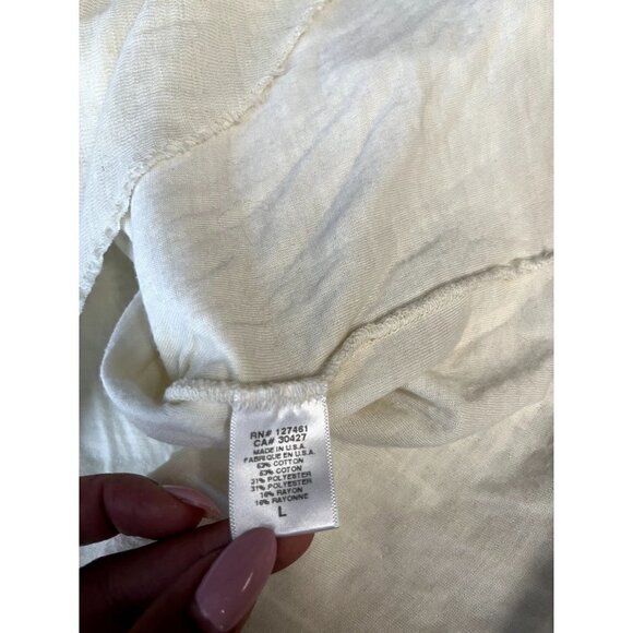 WILDFOX Tuscany Tunic Hot Slice Pizza Sweater Top Oversized Cream Size L - Picture 11 of 12